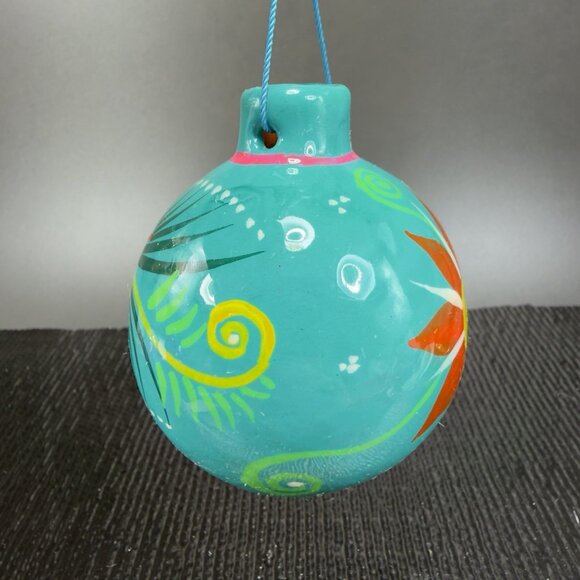 Hand Made Mexican Pottery Redware Ornament Figurine Hanging Decor Mexico VTG - Picture 7 of 11